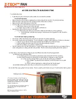 Preview for 39 page of GO FAN YOURSELF Z-TECH Installation And Technical Operations Manual