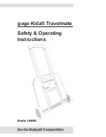 Go-Go Babyz gogo Kidz Travelmate UNIQR Safety And Operating Instructions Manual предпросмотр