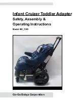 Preview for 1 page of Go-Go Babyz Infant Cruizer Safety, Assembly &  Operating Instructions