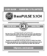 Preview for 1 page of Go groove BassPULSE 5.1CH User Manual