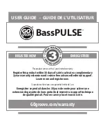 Go groove BassPULSE GGBP000100BKEU User Manual preview