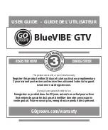 Preview for 1 page of Go groove BlueVIBE GTV User Manual