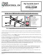 Preview for 1 page of GO Industries 77752 Installation Instructions