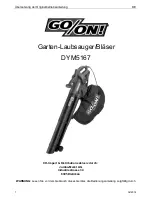 Предварительный просмотр 1 страницы Go-On DYM5167 Original Instruction Manual