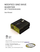 Go Power GP-1750HD GP User Manual предпросмотр