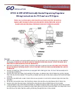 Preview for 1 page of GO Regulator HPR-2 Wiring Instructions