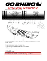 Preview for 3 page of Go Rhino 230121T Installation Instructions Manual