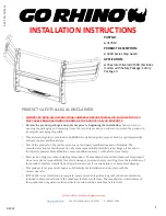 Go Rhino 3000 Series Installation Instructions Manual предпросмотр