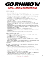 Предварительный просмотр 2 страницы Go Rhino 3000 Series Installation Instructions Manual