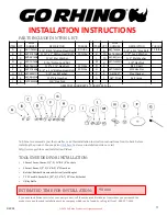 Предварительный просмотр 3 страницы Go Rhino 3000 Series Installation Instructions Manual