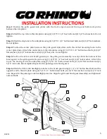 Предварительный просмотр 5 страницы Go Rhino 3000 Series Installation Instructions Manual