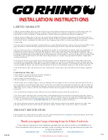 Предварительный просмотр 16 страницы Go Rhino 3000 Series Installation Instructions Manual