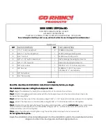 Go Rhino 3128MB Installation Instructions Manual preview