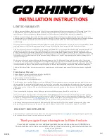 Preview for 12 page of Go Rhino 565460T Installation Instructions Manual