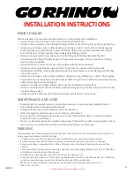 Preview for 2 page of Go Rhino 730500T Installation Instructions Manual