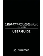 GOAL ZERO LightHouse micro User Manual preview
