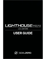 Preview for 1 page of GOAL ZERO LightHouse micro User Manual