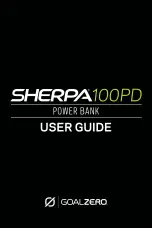 GOAL ZERO SHERPA 100PD User Manual preview