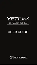 GOAL ZERO Yeti Link User Manual preview