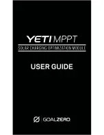 Preview for 1 page of GOAL ZERO YETI MPPT User Manual