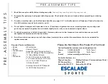 Preview for 2 page of Goalsetter Systems Escalade Sports RK060 Assembly Instructions Manual