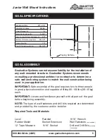 Preview for 5 page of Goalsetter Systems GS Wall Mount Installation & Owner'S Instructions