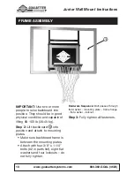 Preview for 10 page of Goalsetter Systems GS Wall Mount Installation & Owner'S Instructions