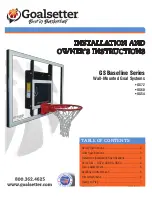 Preview for 1 page of Goalsetter Systems GS54 Installation And Owner'S Instructions