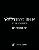 Goalzero YETI 1000 LiTHIUM User Manual предпросмотр