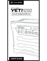 Предварительный просмотр 1 страницы Goalzero YETI 1250 User Manual