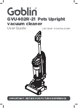 Goblin GVU402R-21 User Manual preview