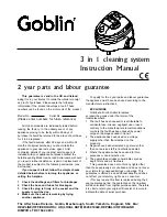 Preview for 1 page of Goblin IB70220 Instruction Manual