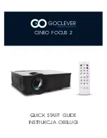 Предварительный просмотр 1 страницы Goclever CINEO FOCUS 2 Quick Start Manual