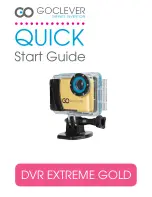 Goclever DVR EXTREME GOLD Quick Start Manual предпросмотр