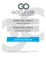 Goclever DVR FULL HD 2 Owner'S Manual preview