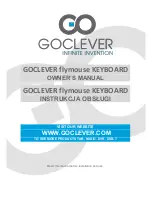 Предварительный просмотр 1 страницы Goclever flymouse KEYBOARD Owner'S Manual