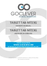 Goclever TAB M723G Owner'S Manual preview