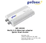 Предварительный просмотр 1 страницы goCoax WF-803M Quick Start Manual