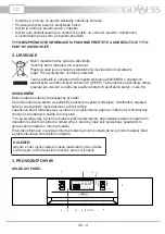 Preview for 4 page of Goddess DFE1267DW10 Instruction Manual