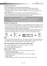 Preview for 116 page of Goddess DTC656MW8F Instruction Manual