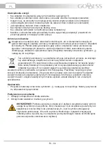 Предварительный просмотр 30 страницы Goddess FSB 085 TW8 Instruction Manual