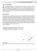 Предварительный просмотр 19 страницы Goddess FTC0150WW8 Instruction Manual