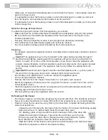 Предварительный просмотр 30 страницы Goddess FTE 0100 WW8 Instruction Manual