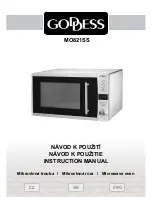 Предварительный просмотр 1 страницы Goddess MO821SS Instruction Manual