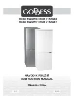 Предварительный просмотр 1 страницы Goddess RCB0152GS7 Instruction Manual