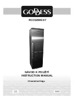 Preview for 1 page of Goddess RCC0200GX7 Instruction Manual