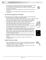 Preview for 30 page of Goddess RCD0170GW8 Instruction Manual