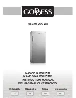 Goddess RSC 0126 GW8 Instruction Manual preview