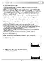 Предварительный просмотр 7 страницы Goddess RSD 083 GW8A Instruction Manual