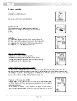 Предварительный просмотр 4 страницы Goddess SCA415 Profi life Instruction Manual